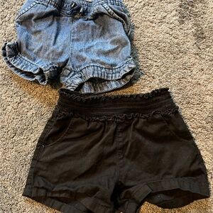 Stylish Kids Denim and Black Shorts Set Bundle